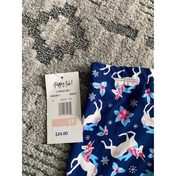 Little Girls Unicorn Legging Set(2T) NEW - Picture 4 of 4